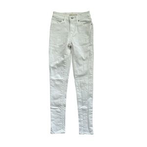 Levi's 721 White Denim Jeans High Rise Skinny Size W24 L30